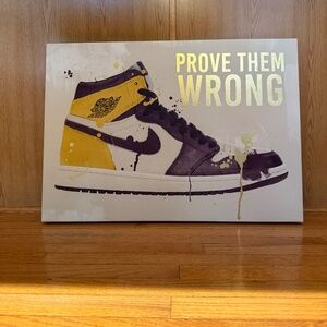 AIR JORDAN PROVE THEM WRONG CANVAS PAINTING
